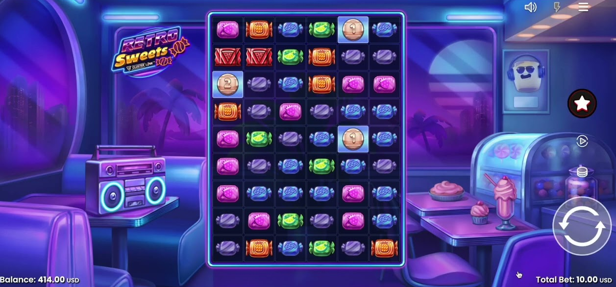 Retro Sweets — banner principal en Spinit Casino