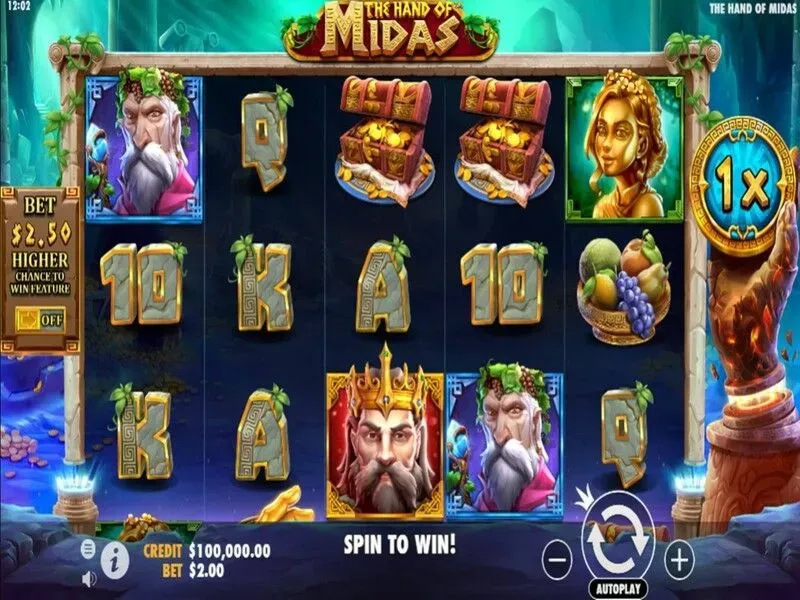 The Hand of Midas — banner principal en Spinit Casino