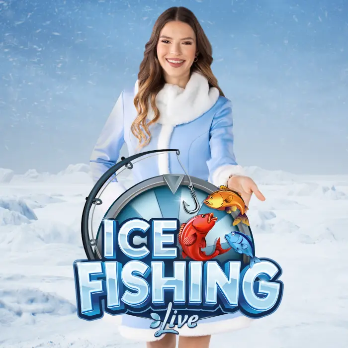 ICE Fishing live game show en Spinit Casino
